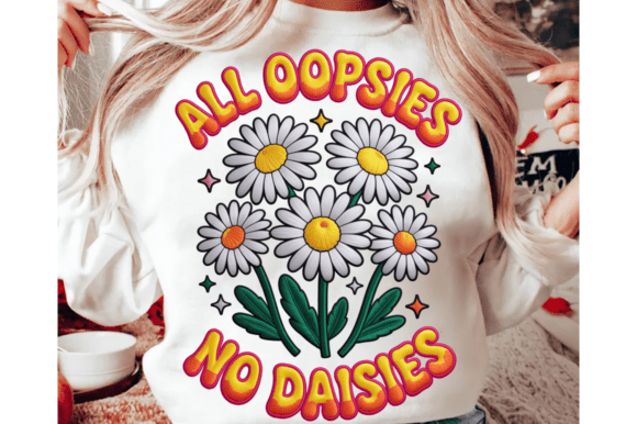 All Oopsies No Daisies Faux Yarn PNG: Crafty Charm for Modern Designs