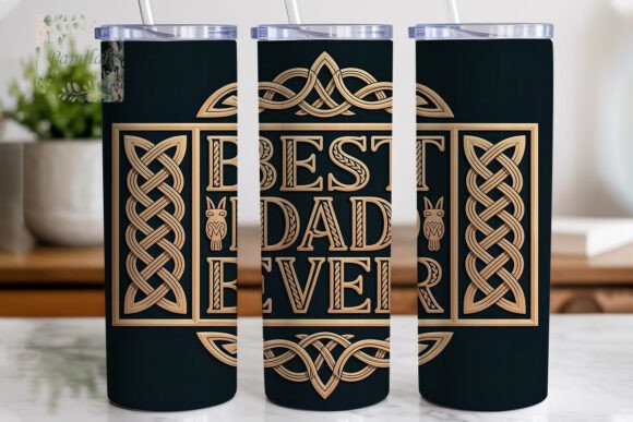 Celtic Knot Dad 20oz Tumbler Wrap: Heritage in Every Curve