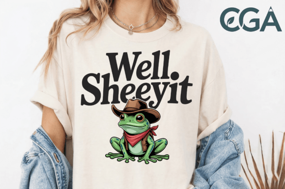 Cowboy Frog Well Sheeyit PNG: Adding Southern Charm to Your Brand