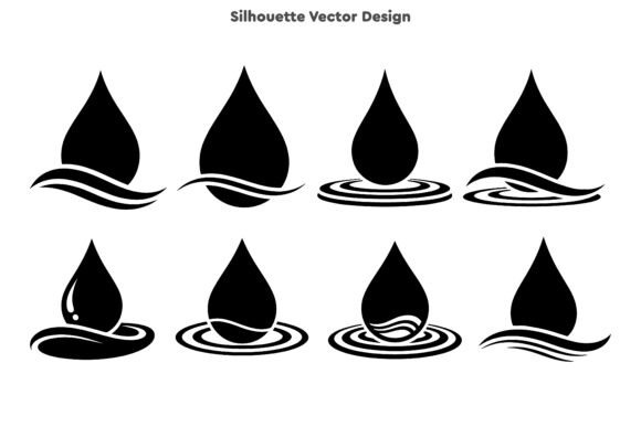 Dynamic Water Drop Liquid Splashing Art Vector