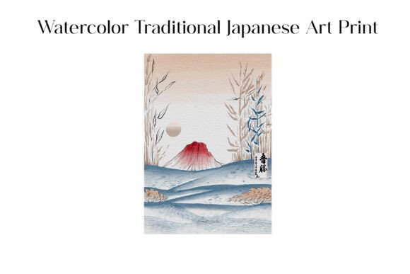 Embracing Serenity: The Allure of Watercolor Traditional Japanese Art