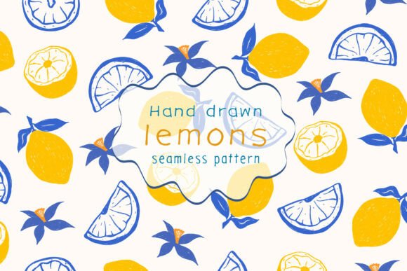 Lemon Pattern: A Whimsical Italian Seamless Design