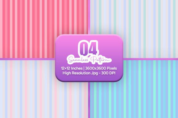 Pink & Blue Stripe Seamless Patterns: Fresh & Modern Design
