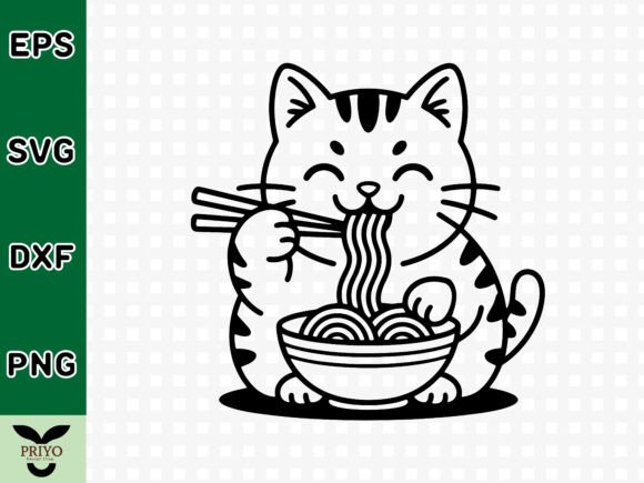 Ramen Cat SVG: A Playful Design Asset for Creative Projects