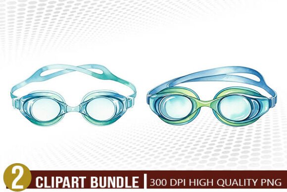 Swimming Goggles PNG Illustration Set: Fresh Visuals for Your Projects
