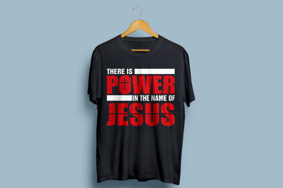 UNIQUE POWER-JESUS-TSHIRT-DESIGN: A Bold Faith-Based Graphic Asset