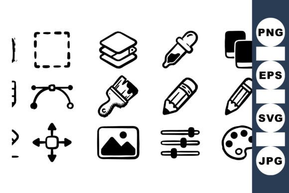 Unleash Creativity with the Digital Art Tool Icon Collection